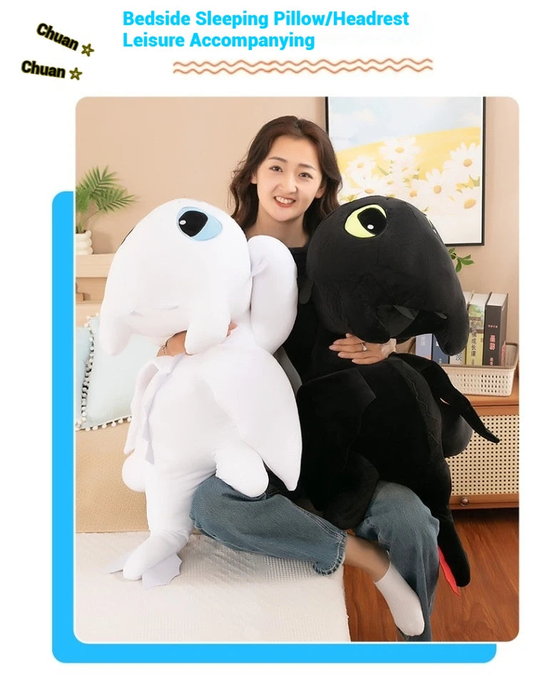100cm Little Flying Dragon Kawaii Plush Toy Lying Posture Style Toothless Doll Pillow Children Couple Christmas Birthday Gift