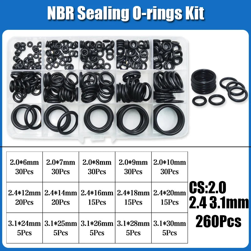2840 O-Ring NBR Automobile Nitrile Rubber ORing Corrosion Oil Resistant Seal Washer for Car Air Condition Faucet Plumbing Gasket