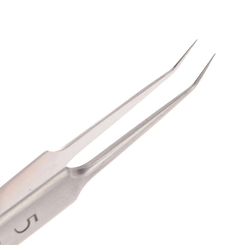 1PC Led Acne Needle Tweezers Blackhead Blemish Pimples Removal Pointed Bend Gib Head Face Care Tools Comedone Acne Extractor