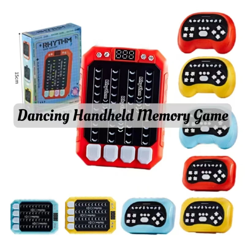 ZLang Dancing Handheld Memory Game Quick Push Game Fidget Toys for Adults Rhythm Handheld Game Machine Light Up Stress Relief