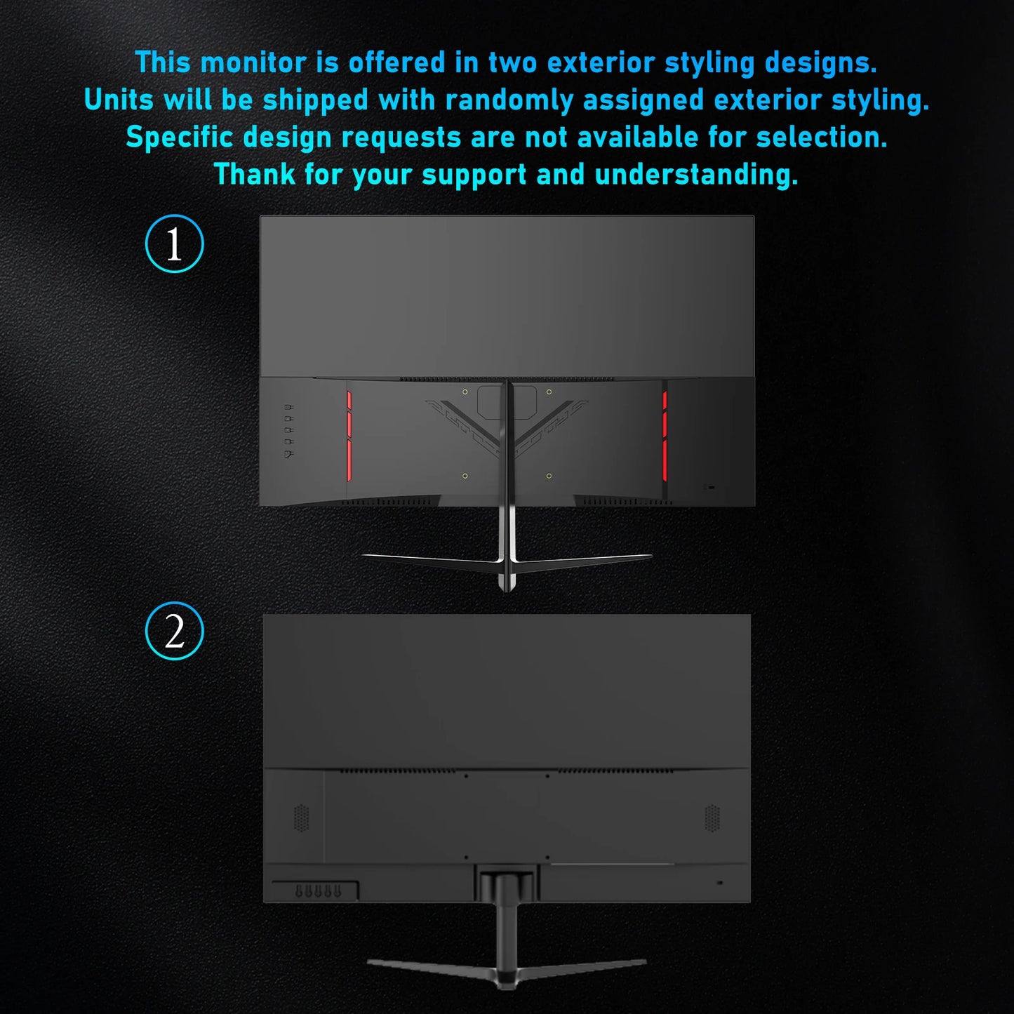 FYHXele 24inch Monitor 165hz 1K FHD LED Gaming Computer Monitor Flat Desktop AMDSync FreeSync 1920*1080 With HDMI-compatible DP