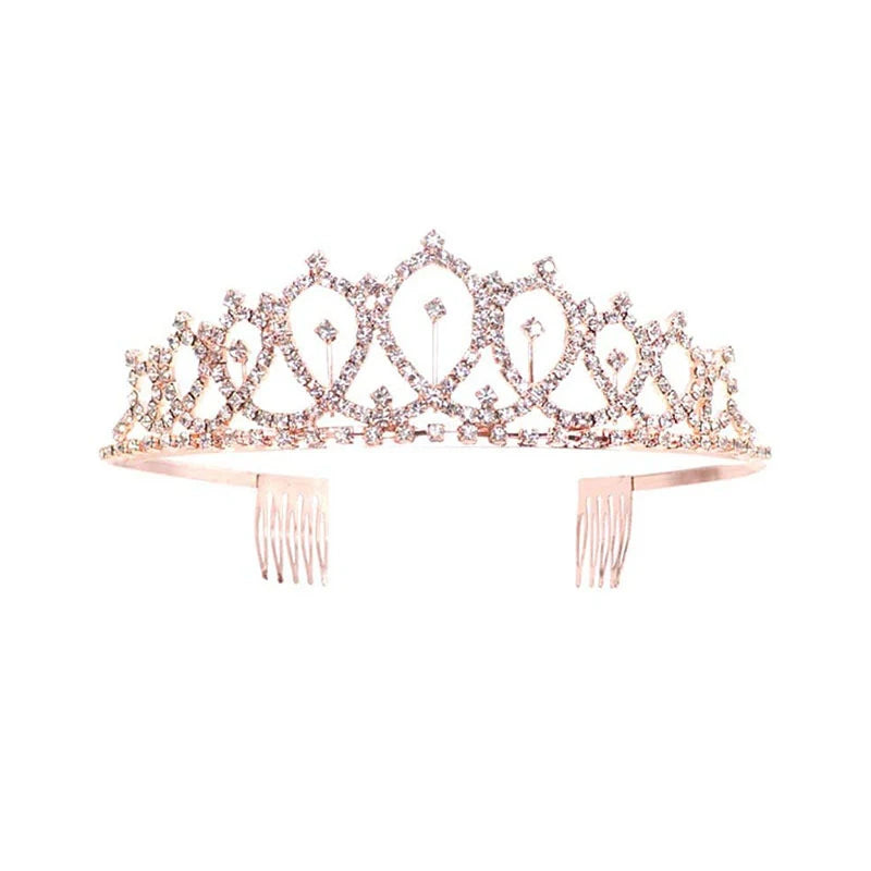 3 4 5 6 7 8 9 Rhinestone Crystal Crown Tiara Birthday Anniversary Decoration Happy Birthday Satin Sash Party Supplies