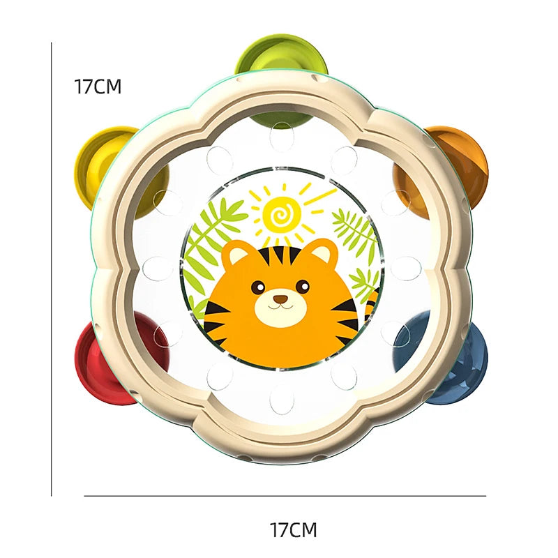 Baby Toys 6 12 Months Musical Instruments Hand Drum Shaking Rattle Toys Montessori Educational Toy Interactive Hand Bell for Kid