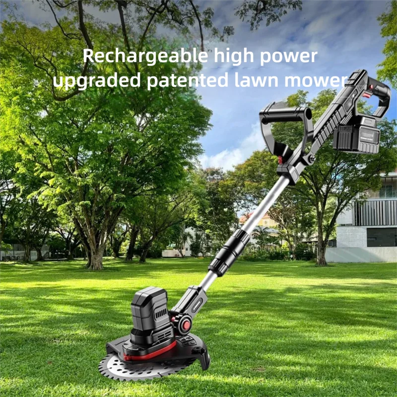 Electric Lawn Mower Multifunctional Agricultural Lawn Mower Small Household Rechargeable Lithium Battery Weeding Machine