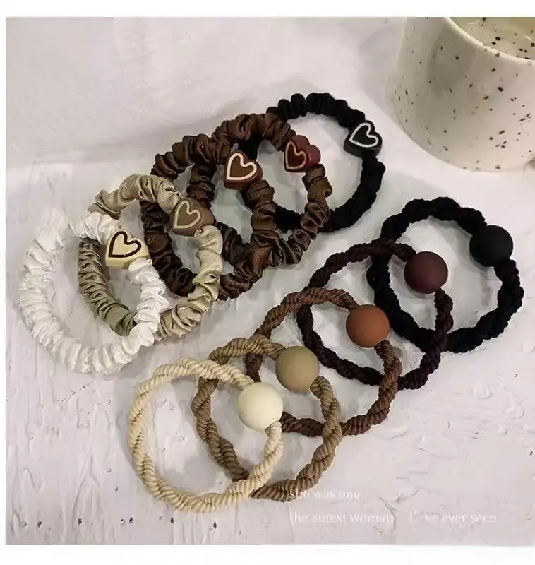 High Elasticity Durable Women Simple Elegant Hair Tie, Perfect for Ponytails, Stylish Hair Band Hair Ties Girl Hair Accessoires