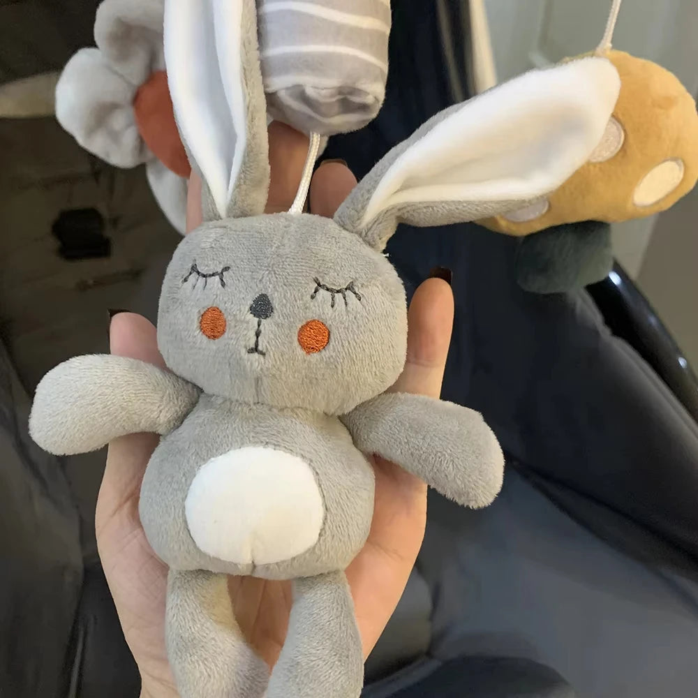 Baby Toys for 0 3 6 12 Months Babies Soft Plush Animal Rattles Stroller Hanging Toy for Baby Car Seat Crib Travel Sensory Toys