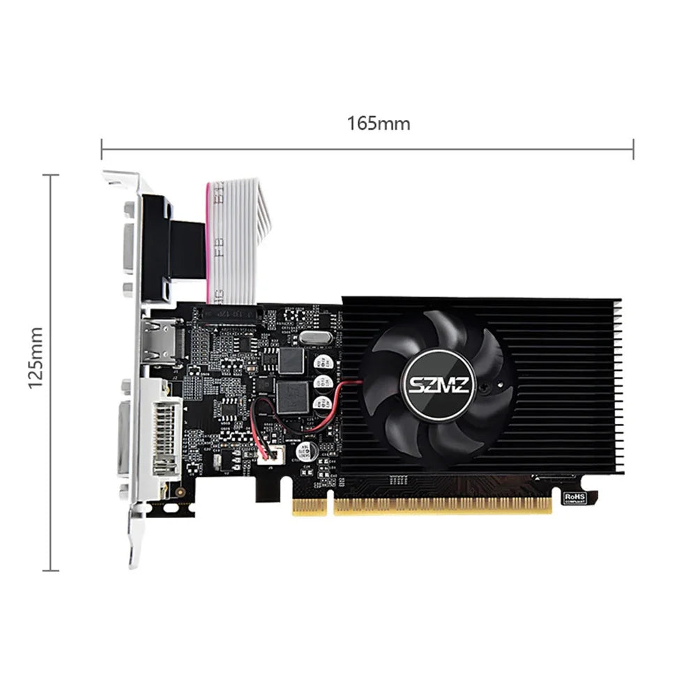 GT730 GT610 4GB 2/1GB DDR3 Graphics Card Desktop Gaming Video Card HDMI-Compatible VGA DVI PCI-E 16X Low Profile Graphics Cards