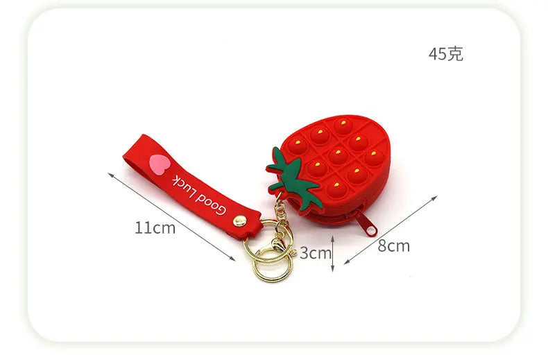 37 styles Fidget Toys Silicone Push Bubble Crossbody Bag Sensory Reliver Autism Adults Kids Handbag Squeeze Toys for Kids gifts