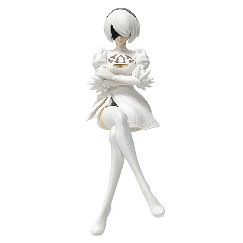 In Stock 15CM NieR:Automata Yorha Figures No. 2 PVC Anime Action Model Collection Ornament Anime Cartoon Model Toy Gift
