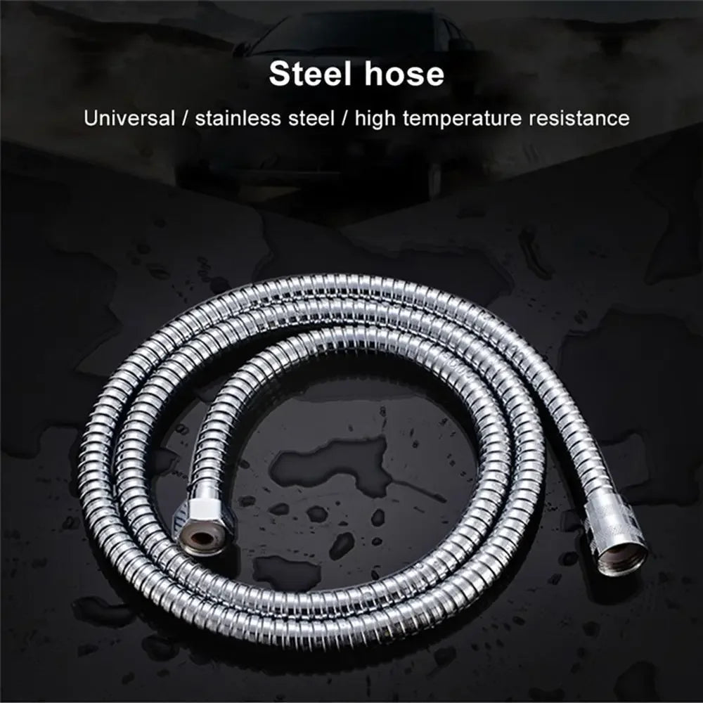 Flexible Stainless Steel Plumbing Hose Shower Head Tube Flexible Bathroom Pipe 1-3m Bath Accessories
