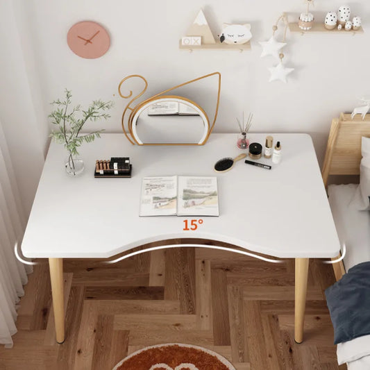 Home Office Desk Adult Desktop Computer Desk Modern Simple Workbench Student Study Writing Desk Household Solid Wood Leg Table