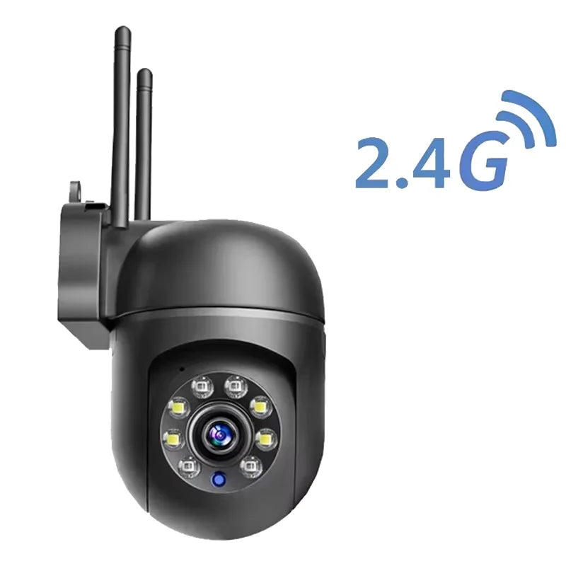 2K 4MP Auto Tracking PTZ Security Camera, 2.4G WiFi Outdoor IP Camera with Two-Way Audio, Night Vision, Smart Motion Detection,