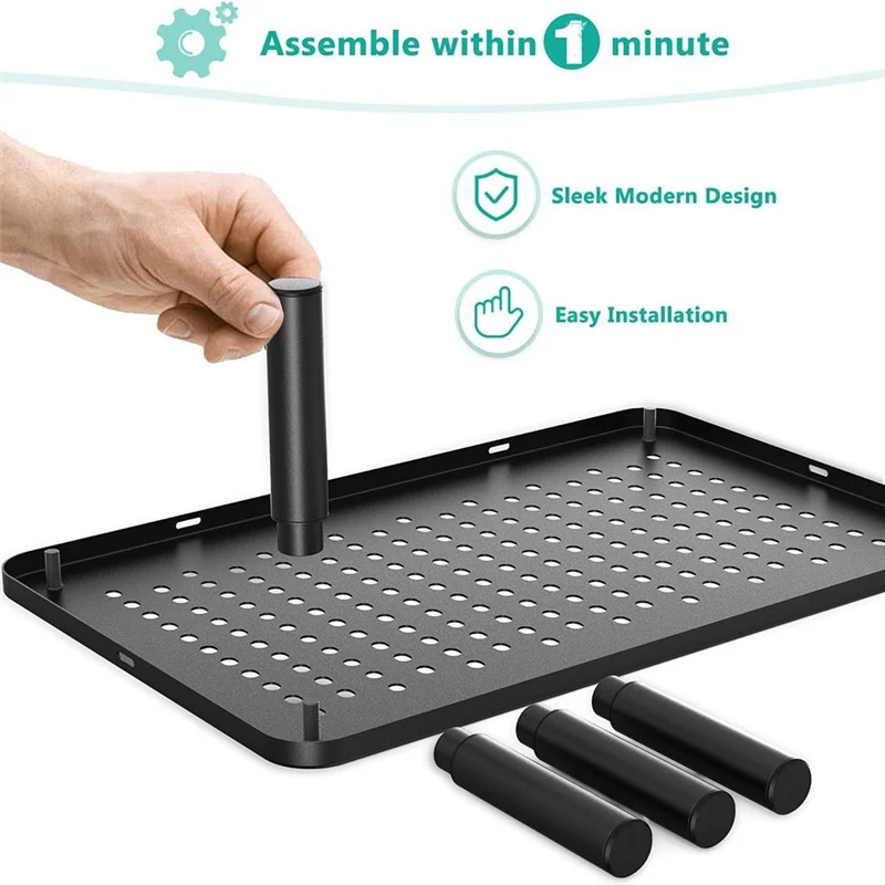 3 Height Adjustable Computer Monitor Stand Riser For Desk–New Pc Laptop Tv For Desktop Monitor Stand