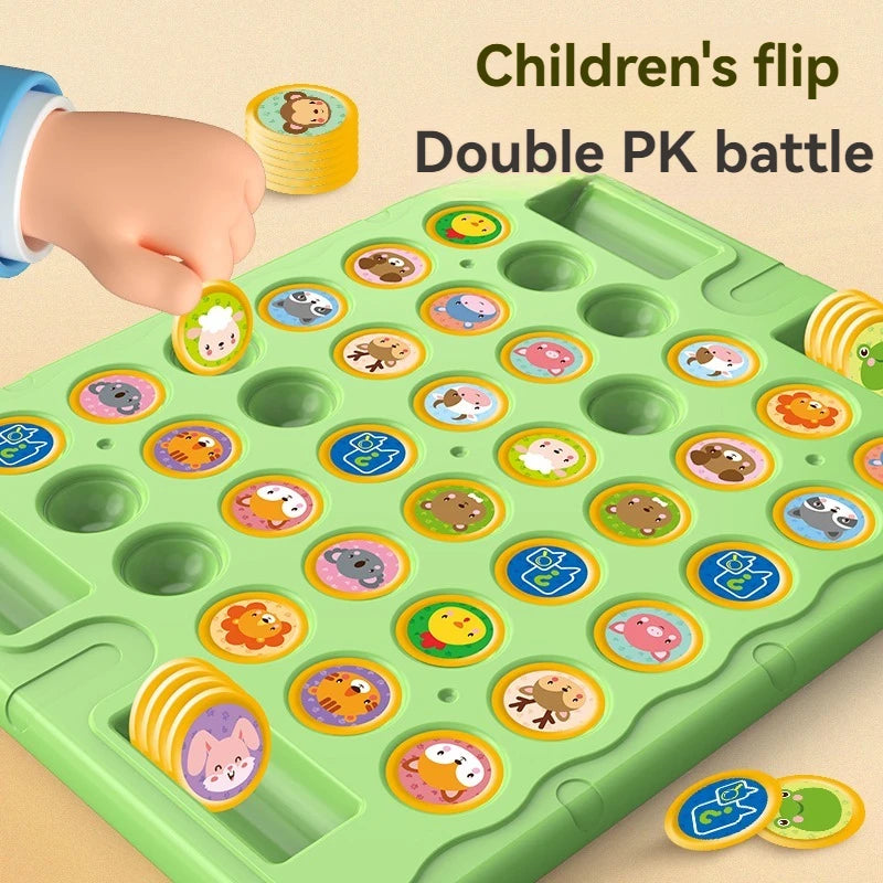 New Animal Flip Chess Board Games Classic Strategy Game Thinking Cognitive Parent child Interactive Puzzle Christmas Party Toy