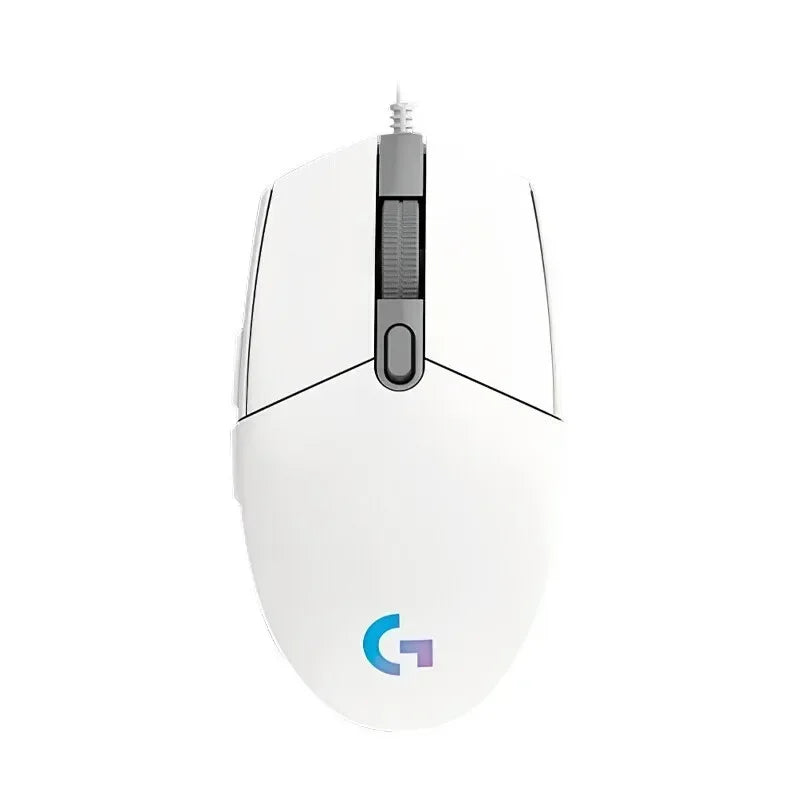Logitech G102 Mouse USB Wired Gaming Mouse 8000 DPI Rainbow Optical Effect Screen for PC/Mac Computer and Laptop