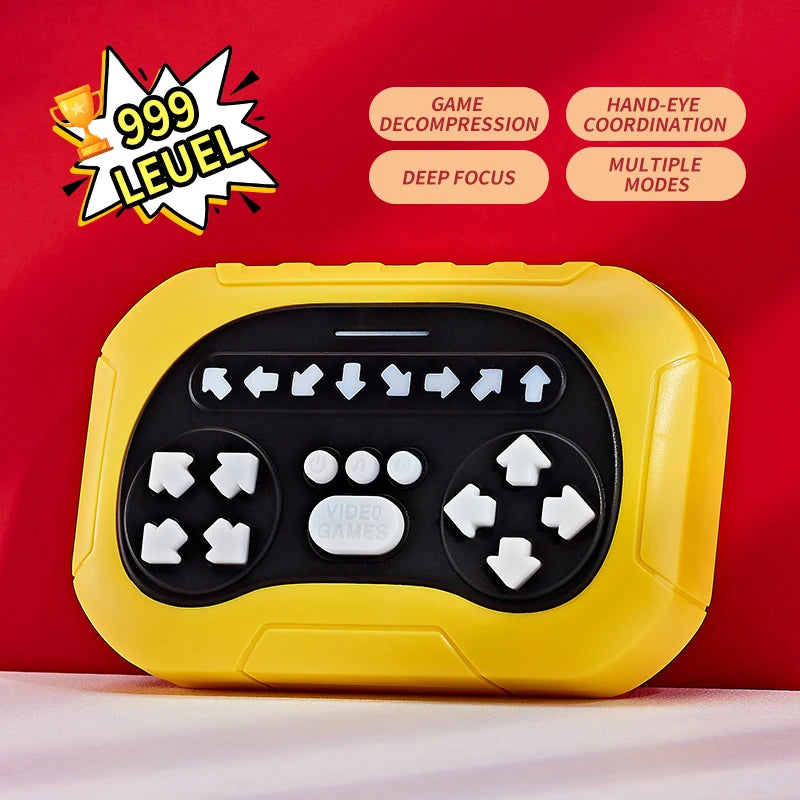 ZLang Dancing Handheld Memory Game Quick Push Game Fidget Toys for Adults Rhythm Handheld Game Machine Light Up Stress Relief
