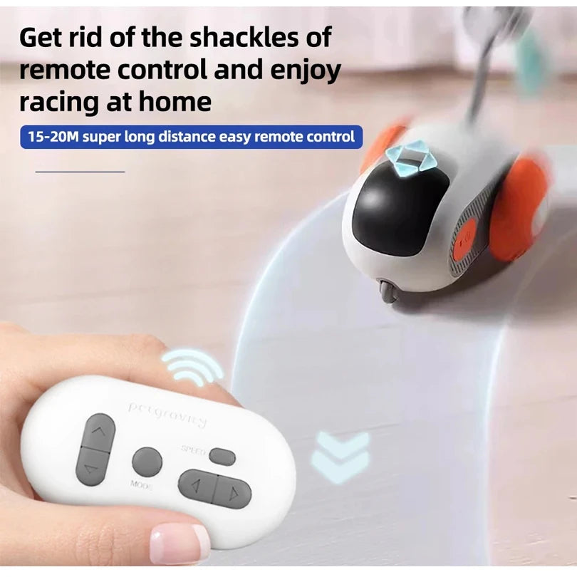 Pet Gravity Cat Smart Interactive Car Toy Dropshipping Automatic Moving Remote Mouse Indoor Kitty Ball Toys Controlled