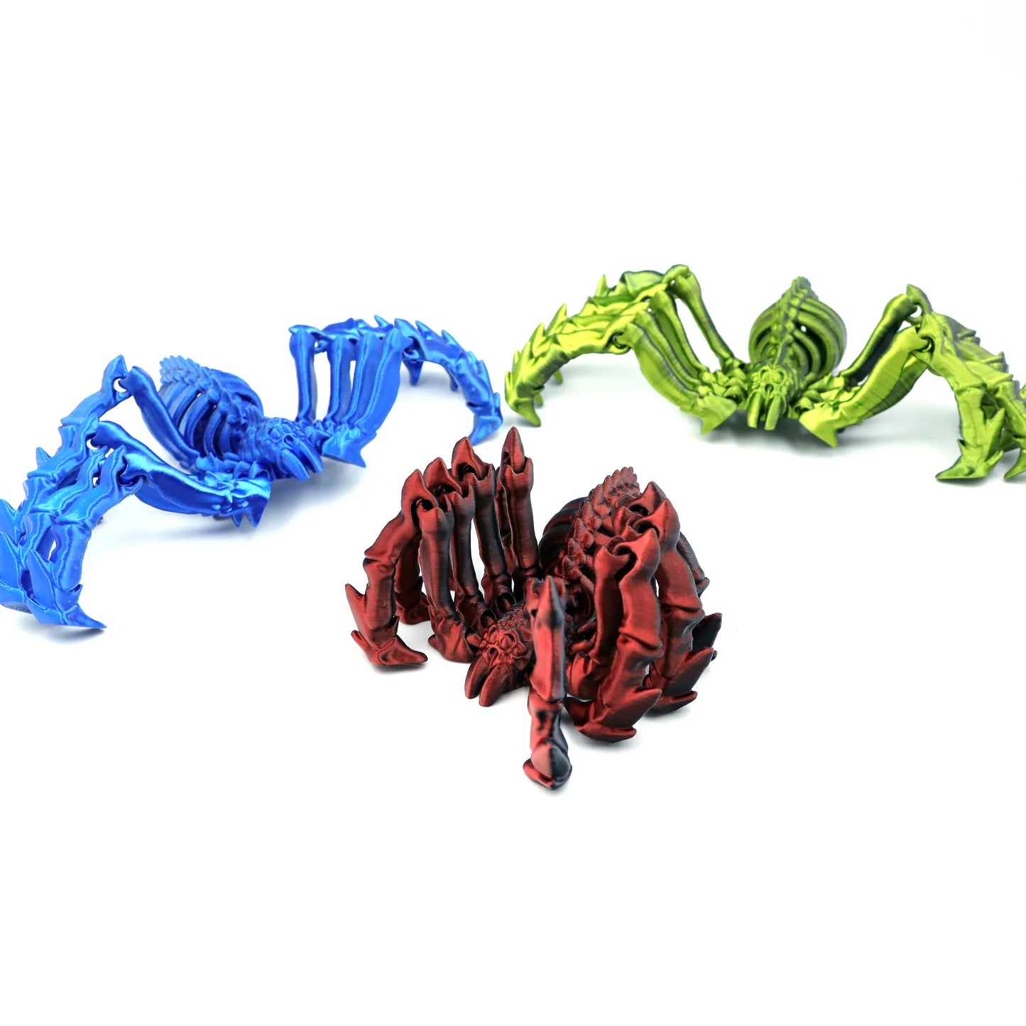 3D Printed Retractable Spider Movable Joint Fidget Toy Rotatable Articulated Office Desktop Ornament Adults Kid Toy Crafts Gift