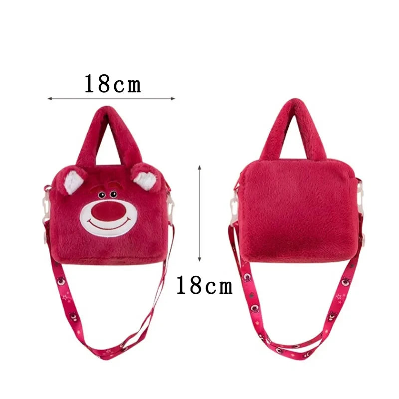 Hello Kitty Sanrio Plush Bag Kuromi Melody Cartoon Anime Portable Handbag Crossbody Cosmetic Kawaii Storage Bag Women Girls Gift
