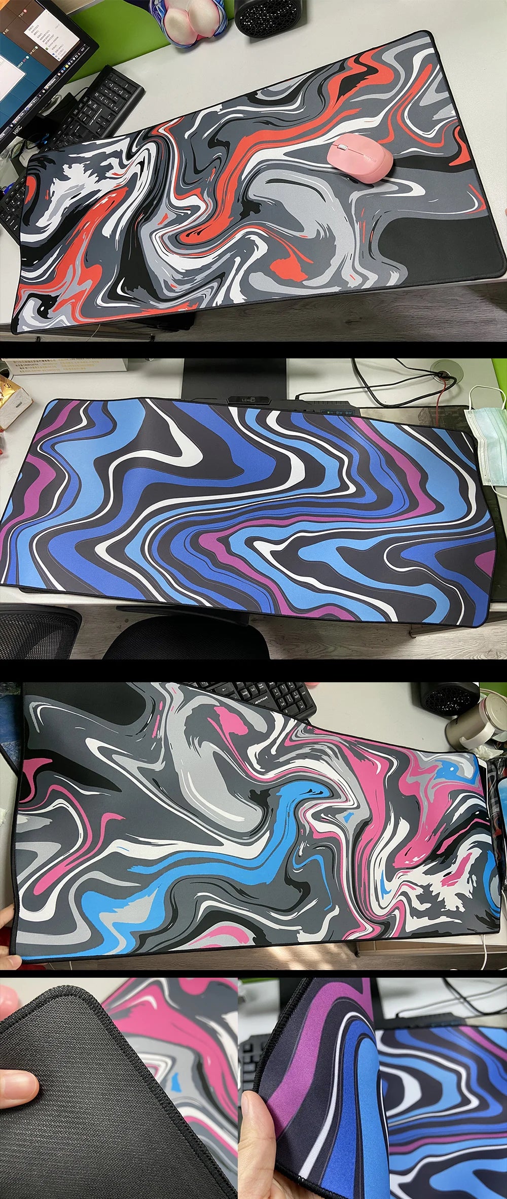 XXL Strata Liquid 900x400 Mouse Pad Computer Laptop Anime Keyboard Mouse Mat Large Mousepad Keyboards Gamers Decoracion Desk Mat