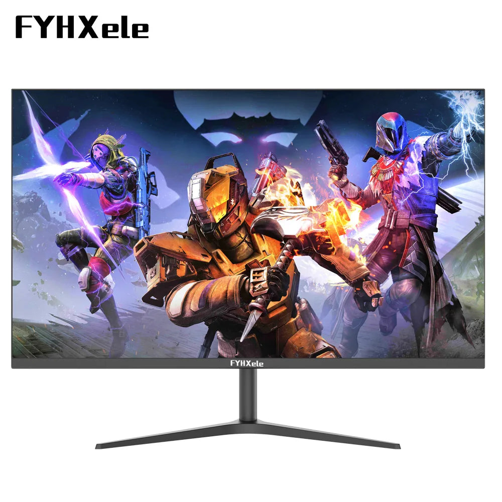 FYHXele 24inch Monitor 165hz 1K FHD LED Gaming Computer Monitor Flat Desktop AMDSync FreeSync 1920*1080 With HDMI-compatible DP