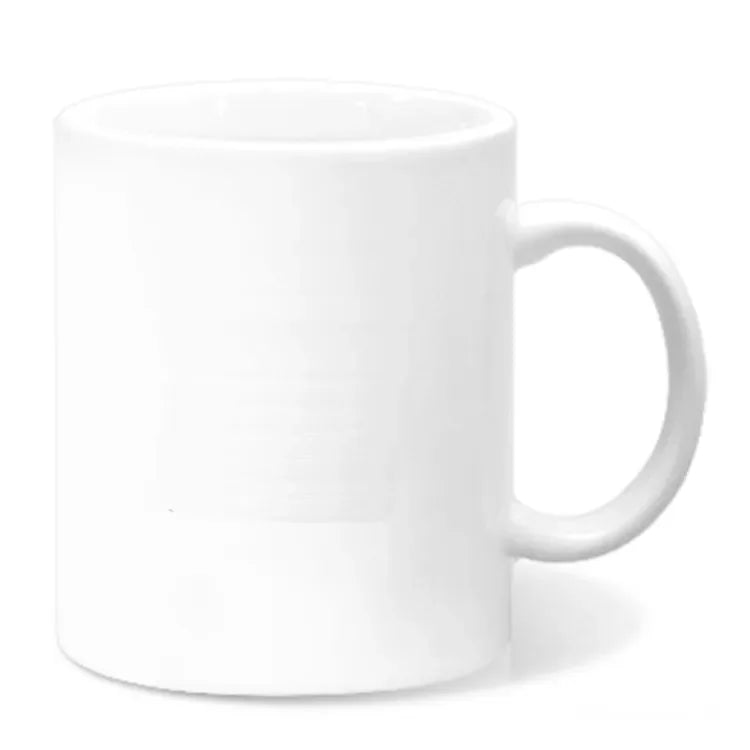 Sublimation Blank Ceramic Mugs White Porcelain Plain 11Oz Coffee Milk Mug Heat Transfer Cup For Print Logo Custom Mom Dad Gift