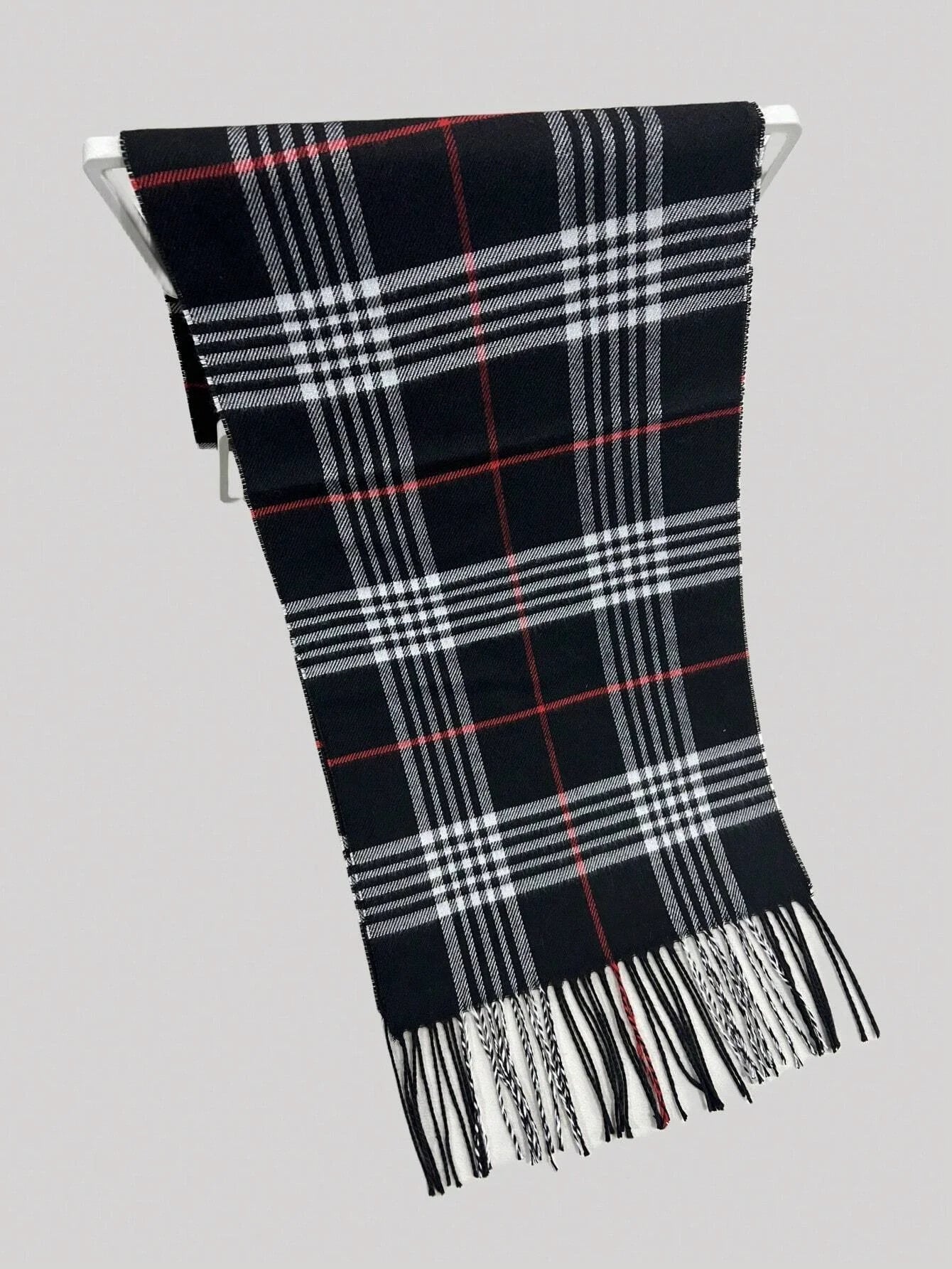 Cashmere Warm Scarf for Women Design Winter Men Shawl Wrap 2025 Plaid Female