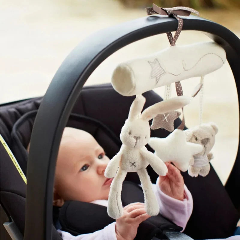 Baby Hanging Rattles Toys Children 0 12 Months Baby Sensory Toys Activity Crib Stroller Toy Pram Pendant Bell Plush Appease Doll