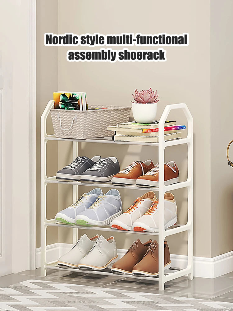 4 Floor Assembly Creative Home Shoe Rack Dormitory Door Storage Rack Storage Shoe Cabinet Components Home Supplies