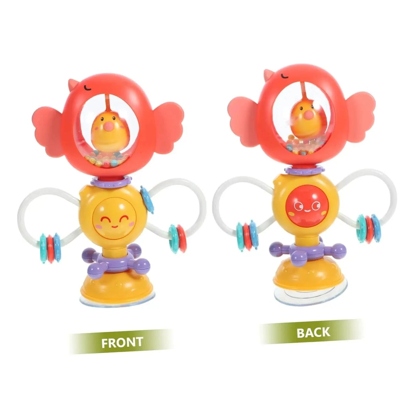 Suction Cup Spinner High Chair Baby Toys 6 12 Months Rotating Rattle Sensory Toys for Babies Educational Games Toy 1 2 3 Years