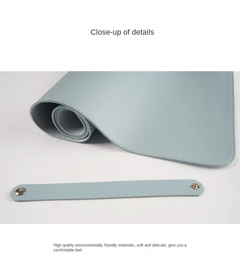 1 Pcs Large Size 600*300mm Office Desk Protector Mat PU Leather Waterproof Mouse Pad Desktop Keyboard Desk Pad Gaming Mousepad