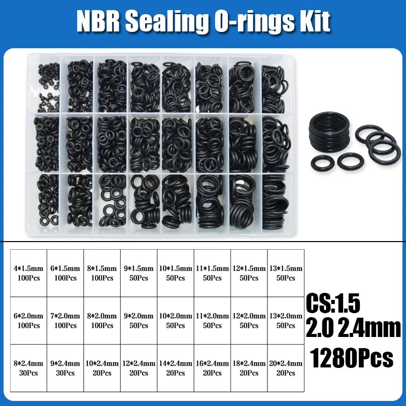 2840 O-Ring NBR Automobile Nitrile Rubber ORing Corrosion Oil Resistant Seal Washer for Car Air Condition Faucet Plumbing Gasket