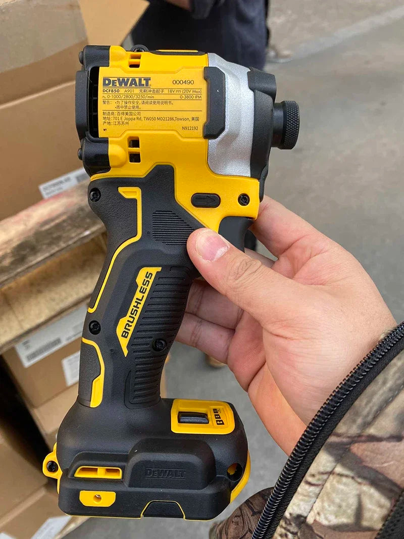 DEWALT DCF850 20V Impact Drill Brushless Motor 205Nm Variable Speed Electric Screwdriver Woodworking Driver Bare Tool power tool