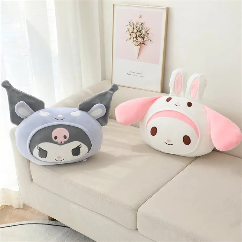 Stuffed Anime Kuromi My Melody Pochacco Cinnamoroll Back Cushion Very Soft Cute Throw Pillow Sofa Bed Home Decor Xmas Gifts