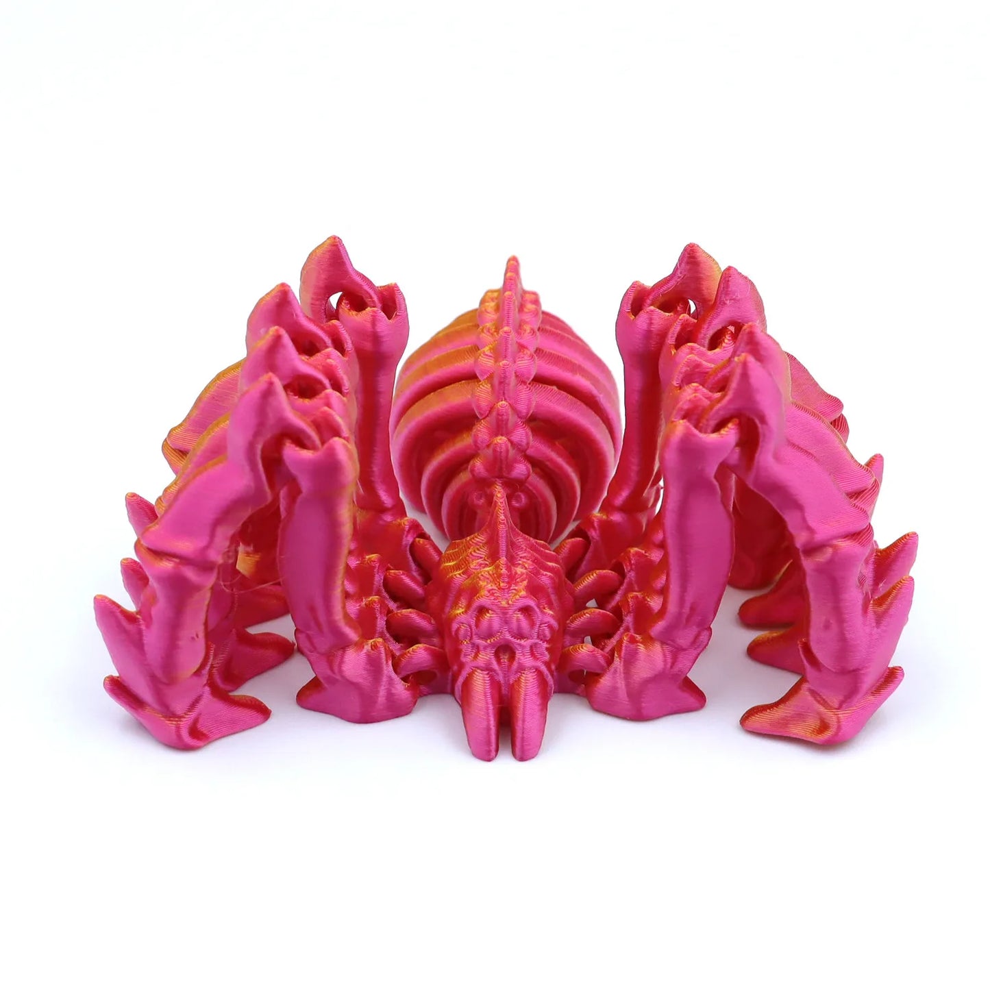 3D Printed Retractable Spider Movable Joint Fidget Toy Rotatable Articulated Office Desktop Ornament Adults Kid Toy Crafts Gift