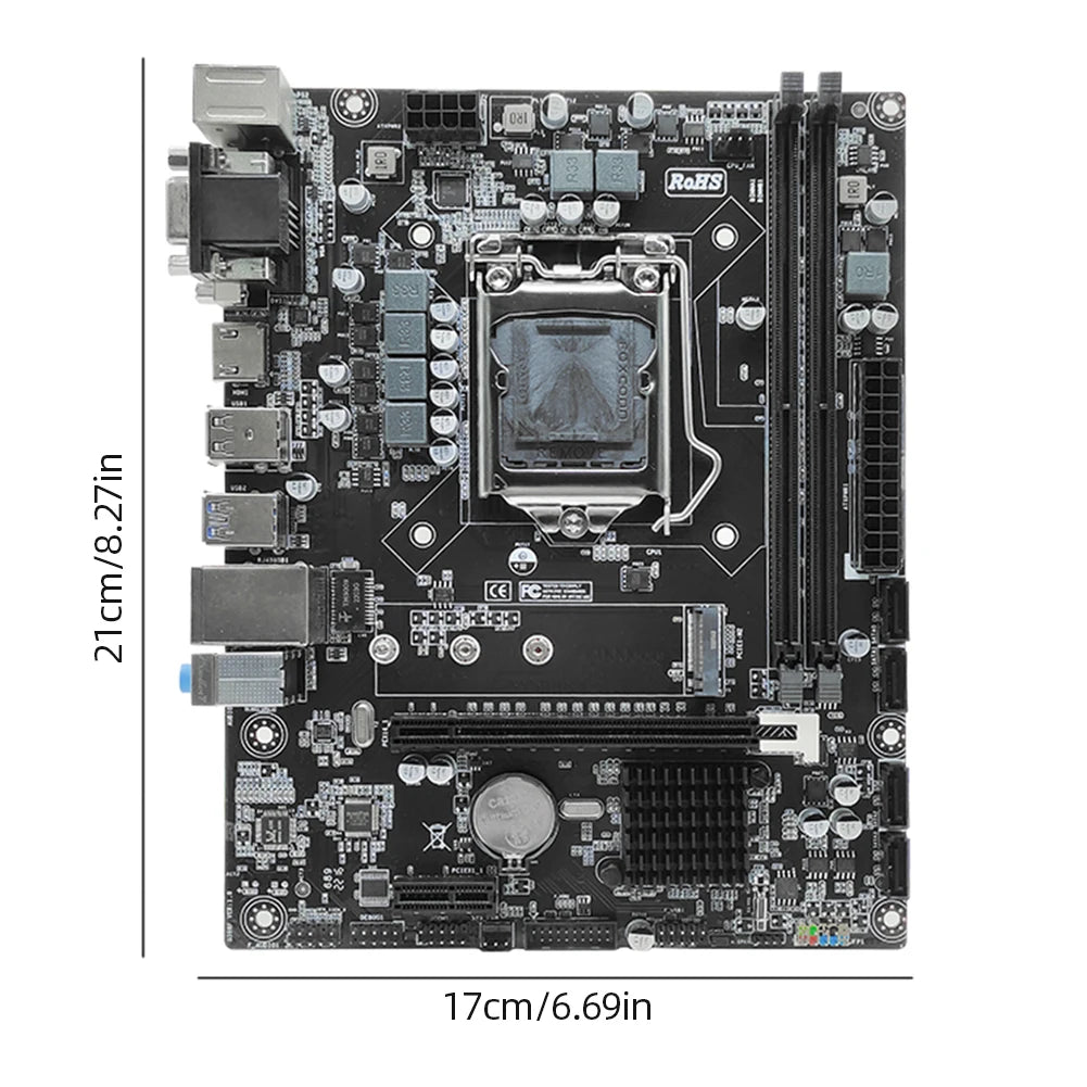 H310 Motherboard LGA 1151 Support Dual Channels DDR4 NVME M.2 Placa Mae Mother Board Micro-ATX DDR4 RAM Memory USB3.0 Mainboard