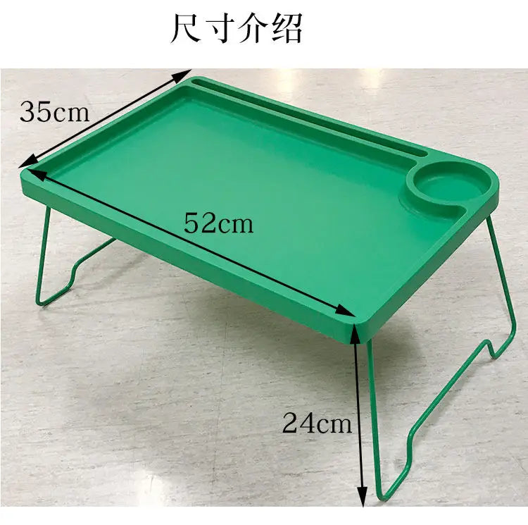 Desk Folding Dormitory Bed Desk Computer Holder Lazy Person Study Removable Table Durable and Convenient