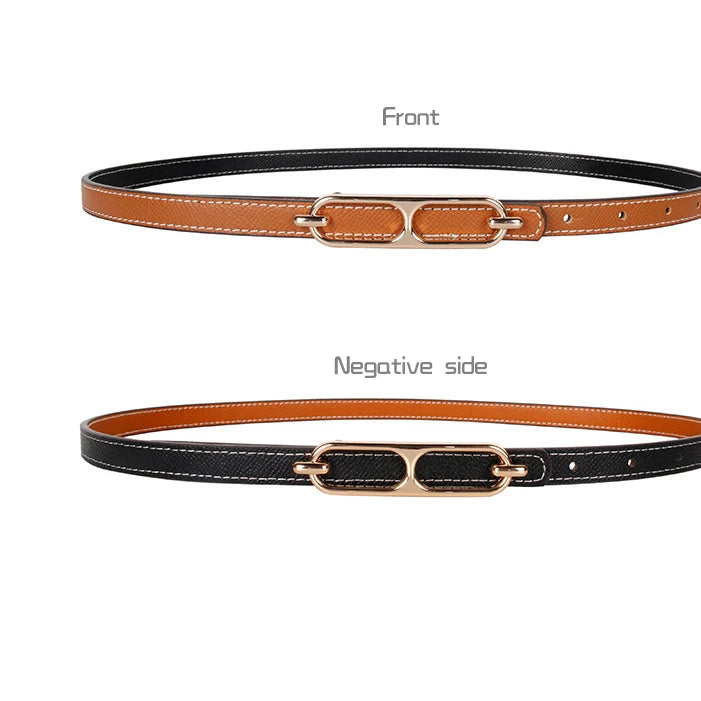 2023 Double-sided use of women's leather belt decorated ins fashion jeans wild student trend luxury design top quality brand