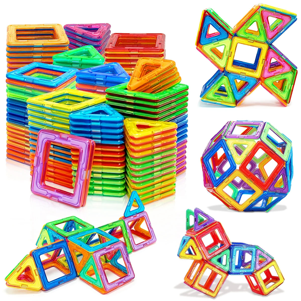 Magnetic Building Blocks for children's Toys, Puzzle Learning, Birthday and Christmas Gifts