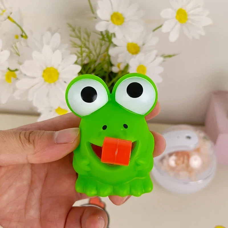 Children Creative Decompression Fidget Toys Pinch Frog Dinosaur Sticking Tongue Out Relieve Stress Toy Christmas Gifts For Kids