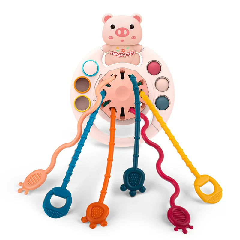 Suction Cup Spinner High Chair Baby Toys 6 12 Months Rotating Rattle Sensory Toys for Babies Educational Games Toy 1 2 3 Years