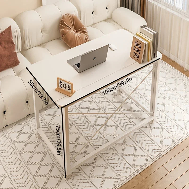 Folding desk, movable desk, home student computer desk, study desk, bedroom bedside desk, office desk computer desk desk table