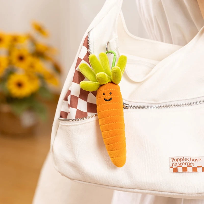 Kawaii 10-20CM Vegetable Plush Toys Cute Vegetables Pendant Onion Chili Mushroom Carrot Plush Pendant Keychain Toy
