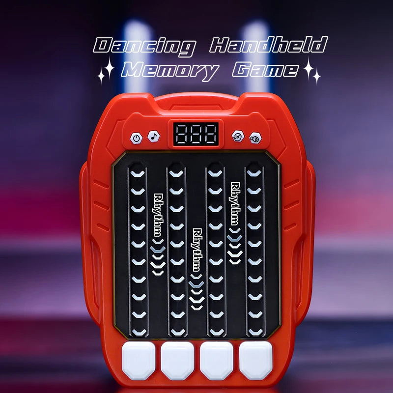 ZLang Dancing Handheld Memory Game Quick Push Game Fidget Toys for Adults Rhythm Handheld Game Machine Light Up Stress Relief