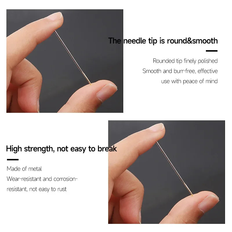 12/36PCS Sewing Needles Multi-size Side Opening Stainless Steel Darning Sewing Household Hand Tools Sewing Tools and Accessoires