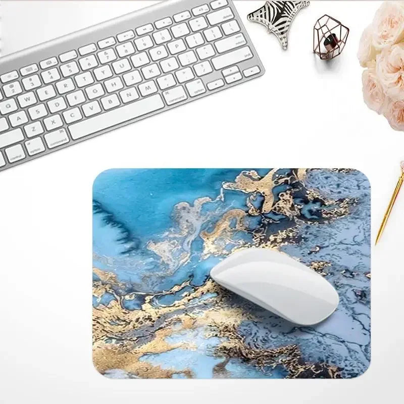 Desktop Supplies Marble Mouse Pads Small Mouse Pad Nordic Style Pad for Mouse Luxury Surface for Computer Premium Padding
