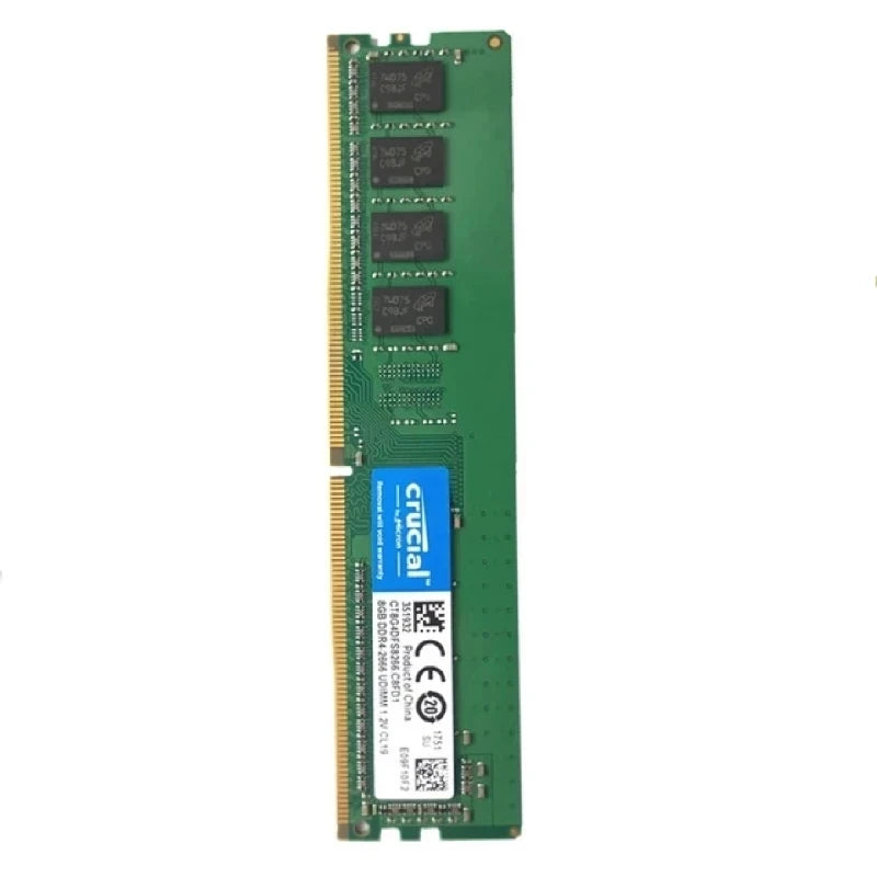 Crucial RAM DDR4 8GB 16GB 32GB 4GB 3200MHz 2133MHz 2400MHz 2666MHz PC4-19200 288-Pin For Desktop Memory PC Computer Moudle