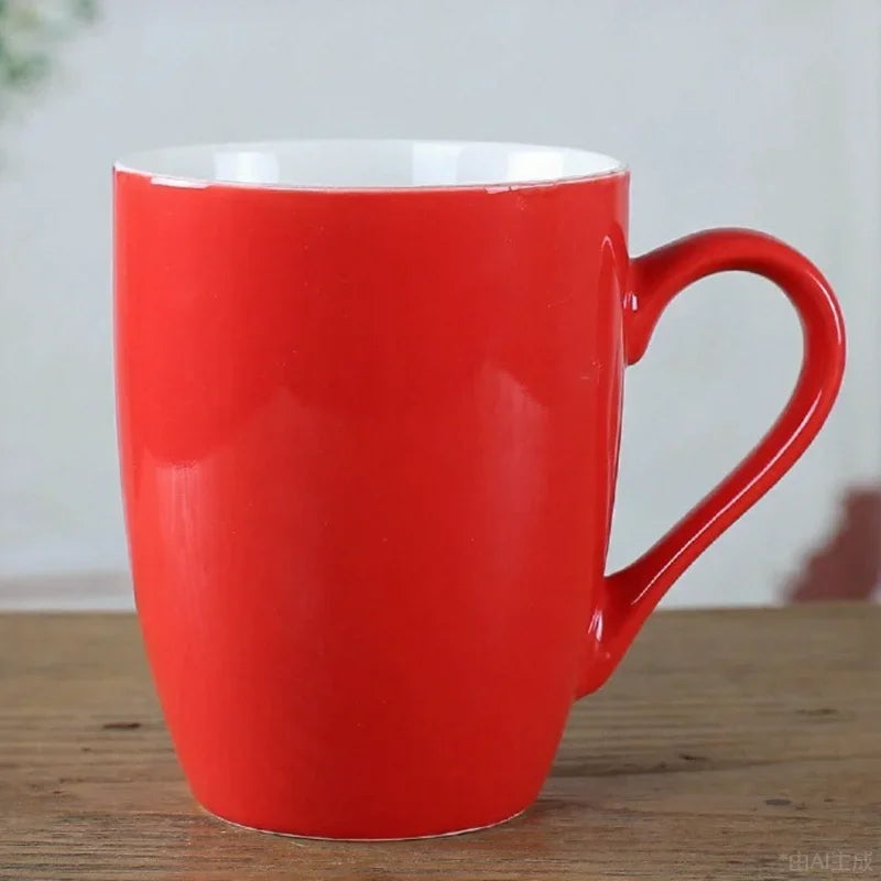 Macaron household ceramic cup living room coffee cup breakfast milk water cup mug