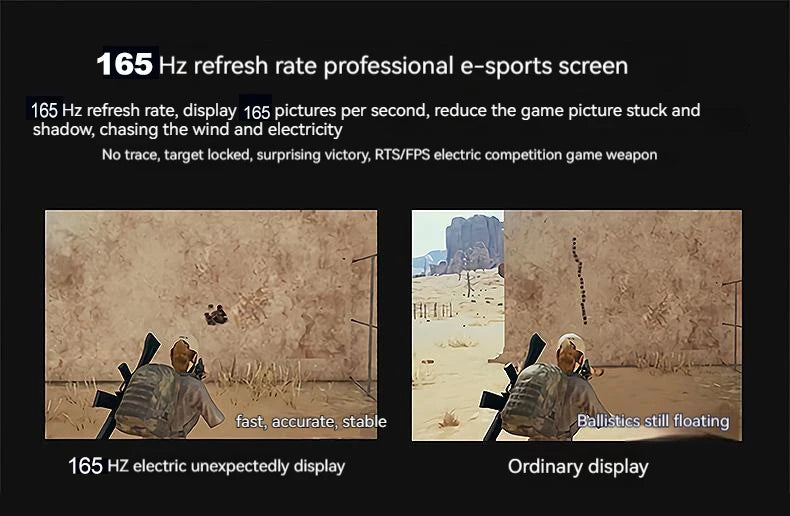 SKSE 27 Inch 2K Monitor 165HZ Display LED 1800R Curved Screen Computer Gaming Monitor PC HD DP/HDMI Interface 2560*1440