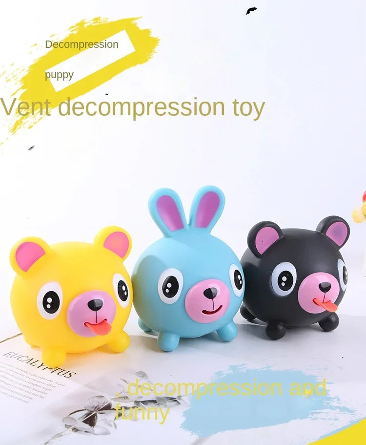 Talking Animal Baby Toys Jabber Ball Tongue Out Stress Relieve Soft Cute Tiger Pig Dog Ball Great Gifts for Kids Adult Baby Toy